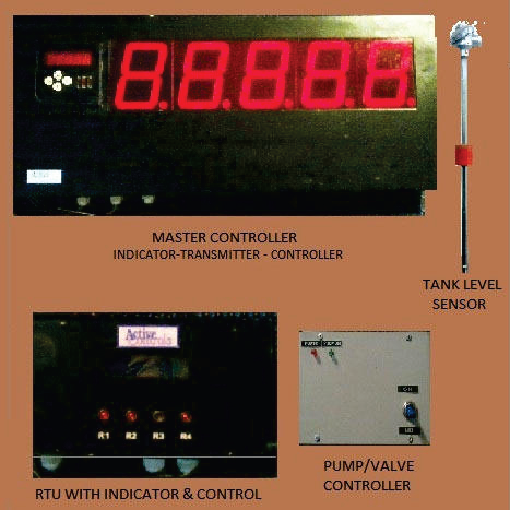 liquid level control and monitoring system